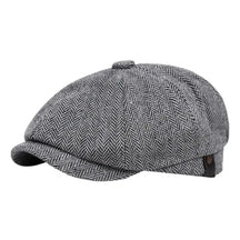 boina newsboy cinza estilo britânico
