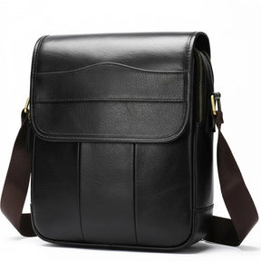bolsa mensageiro masculina preta moderna