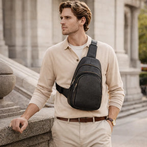 bolsa transversal executiva masculina para uso diário valenteo bergamo