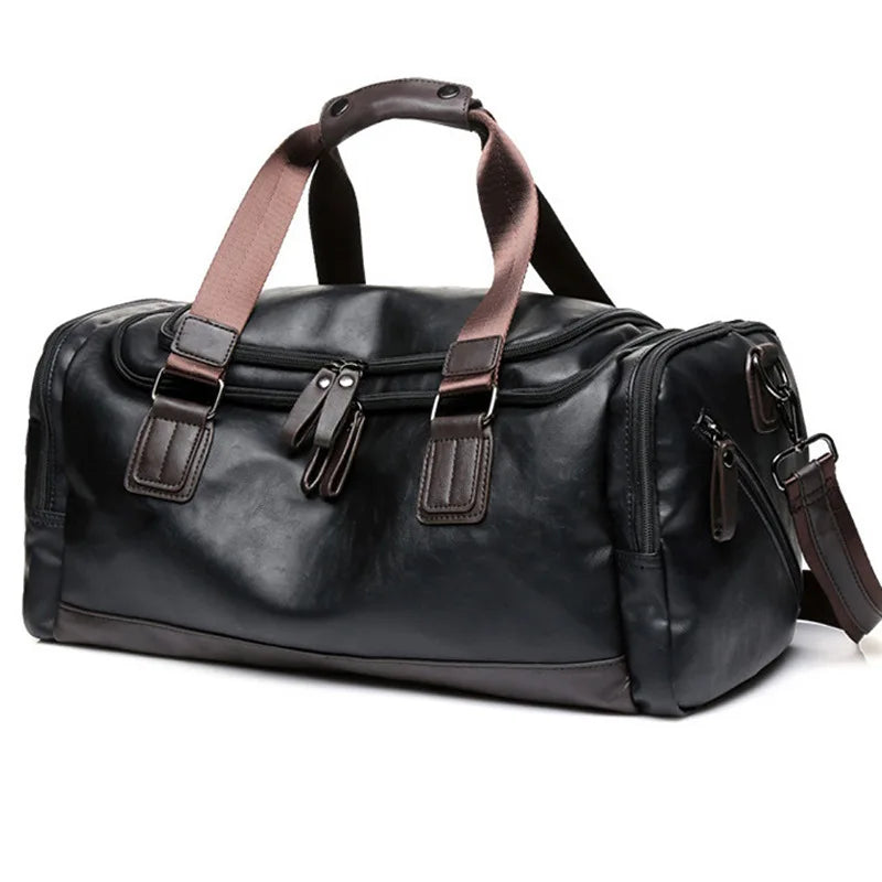 bolsa viagem masculina pu premium valenteo traveller