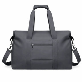 bolsa de viagem cinza para negócios com grande capacidade