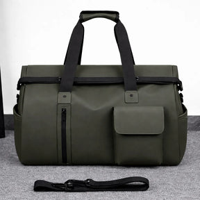 bolsa de viagem verde para negócios com grande capacidade
