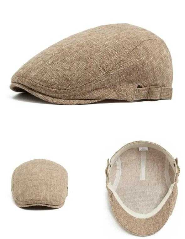chapéu boina masculino casual respirável para o verão