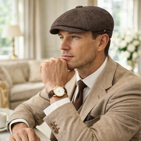 chapéu estilo inglês masculino outono inverno