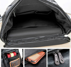 Interior organizado com divisória para notebook da mochila Bellagio