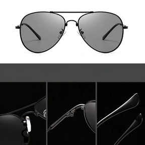 Óculos de Sol Masculino Valenteo Aviador Titanium