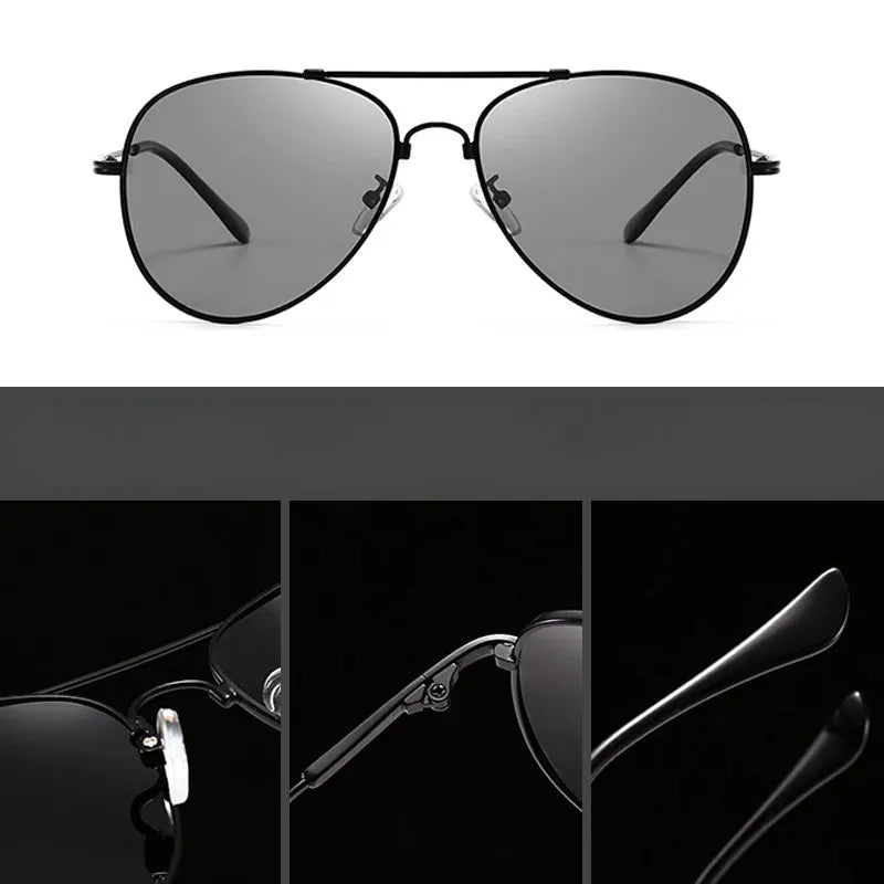 Óculos de Sol Masculino Valenteo Aviador Titanium