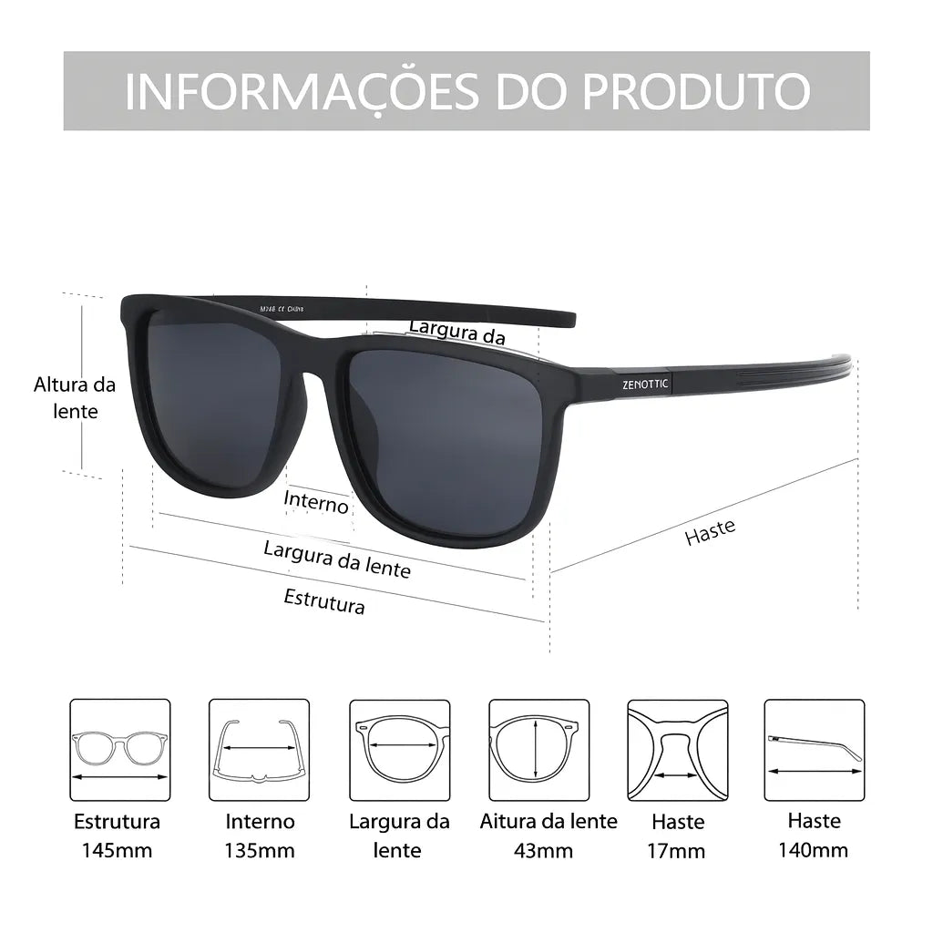 Óculos de Sol  Masculino Valenteo Florenza