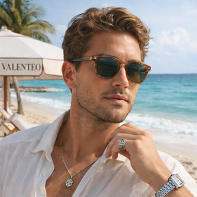 Óculos de Sol  Masculino Valenteo Zarkel Verde
