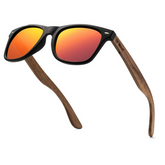Óculos de Sol masculino Valenteo Wood Vermelho