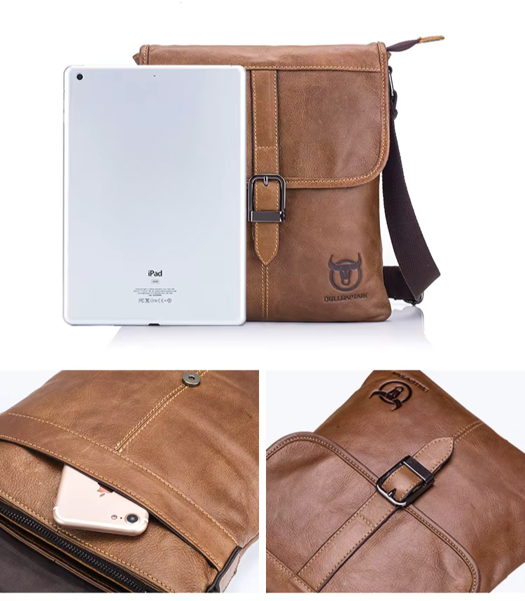 Shoulder Bag Masculina Valenteo Chicago Marrom