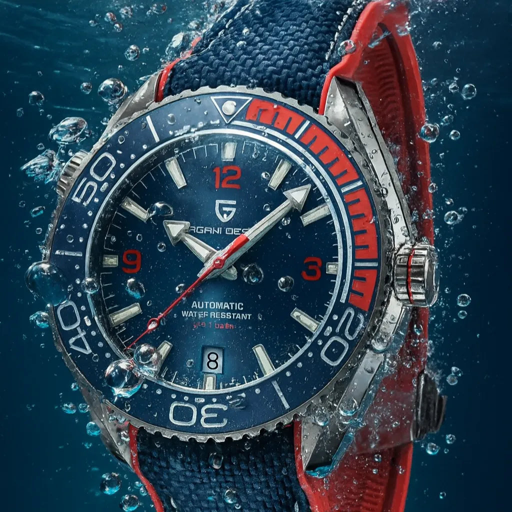 Relógio Automático Azul Sea King