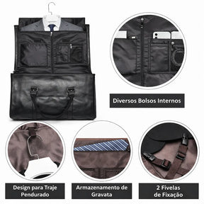 interior espaçoso mala de viagem masculina