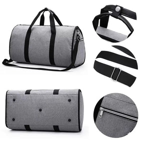 mala de bordo 55cm cinza business