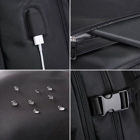 mochila de viagem executiva com tecido impermeavel