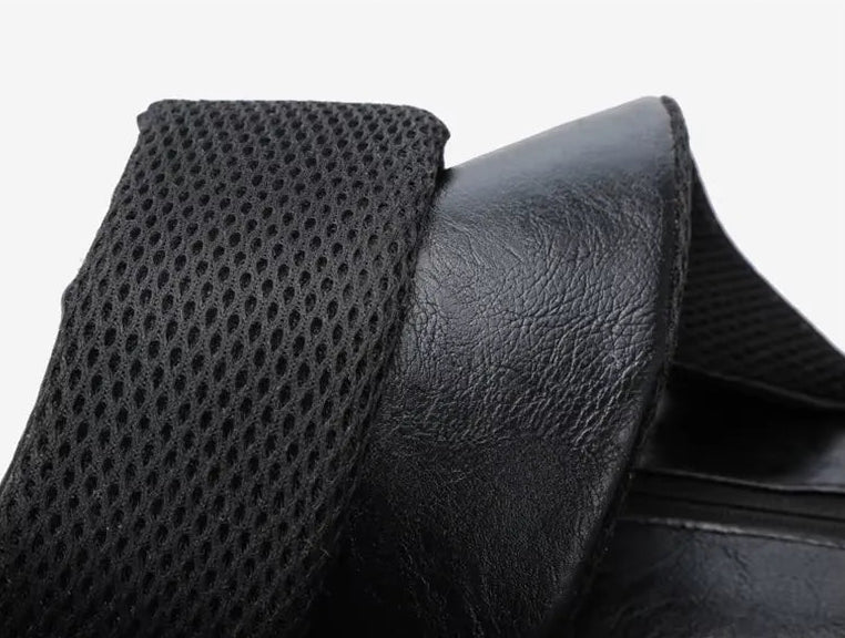 close up na alça acolchoada da mochila executiva valenteo savile