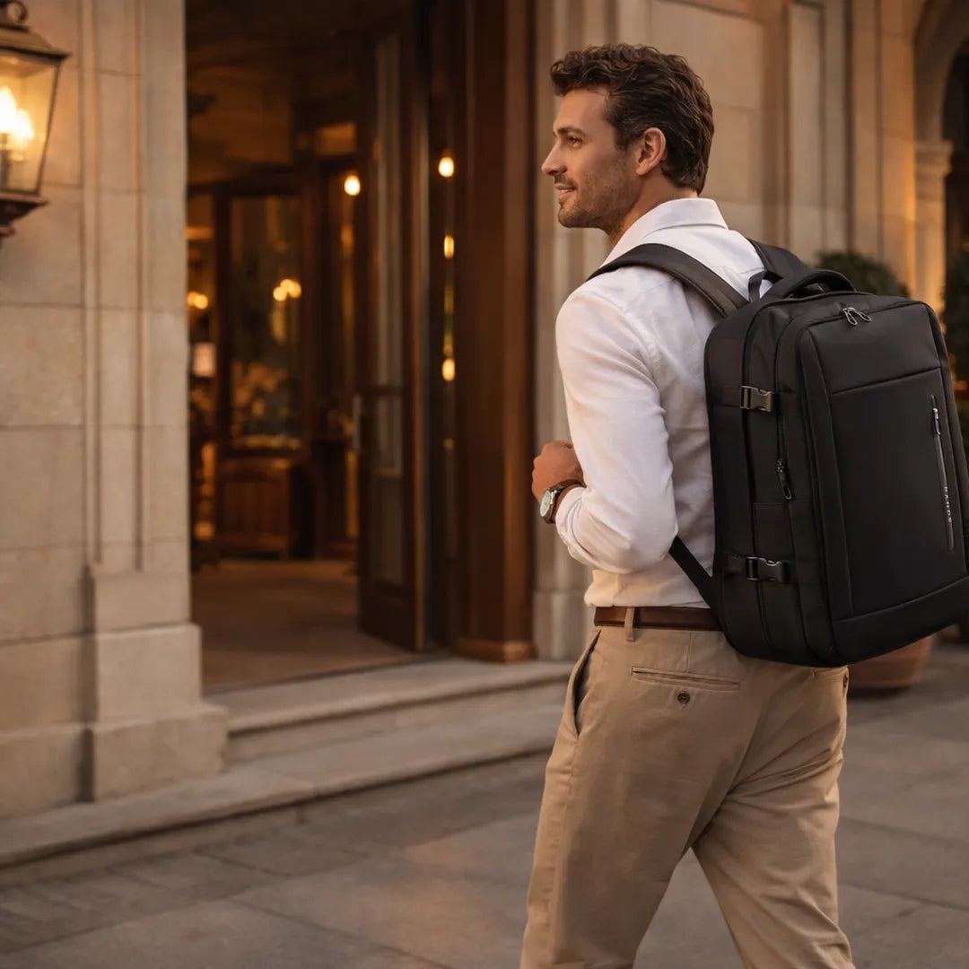 mochila executiva notebook impermeável tecido oxford