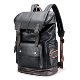 Mochila Executiva Valenteo Bellagio em couro preto vista frontal