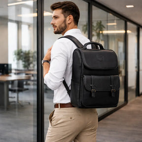 mochila profissional masculina minimalista luxo