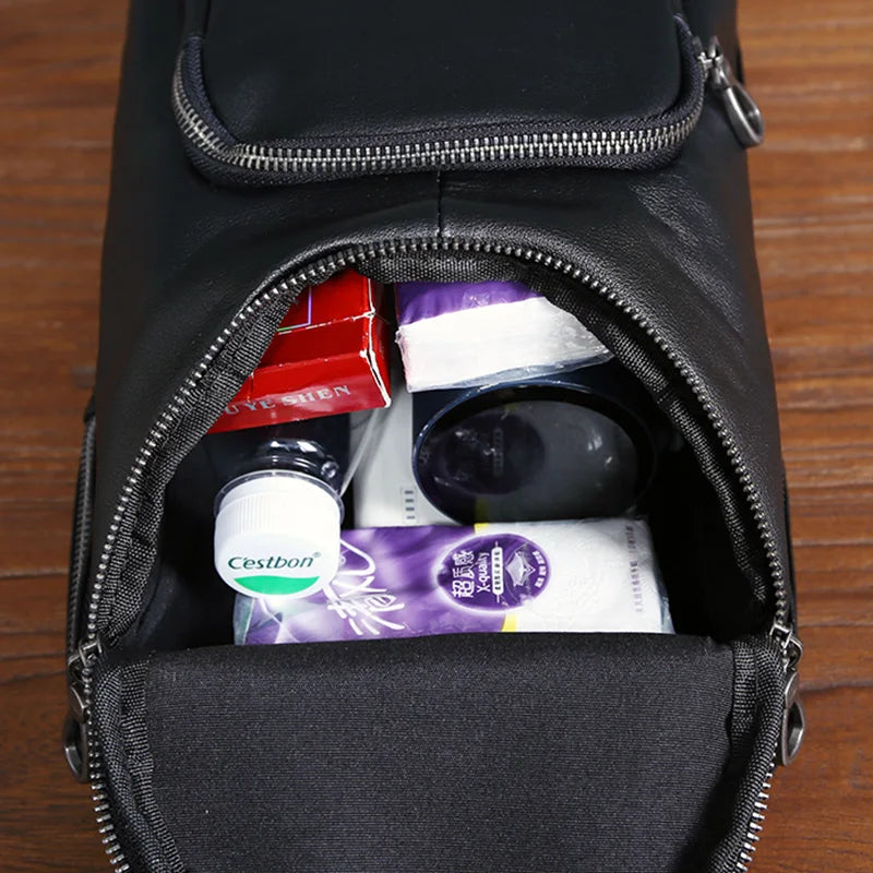 organização interna shoulder bag masculina luxo