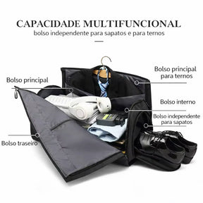 organização de mala de viagem para negócios