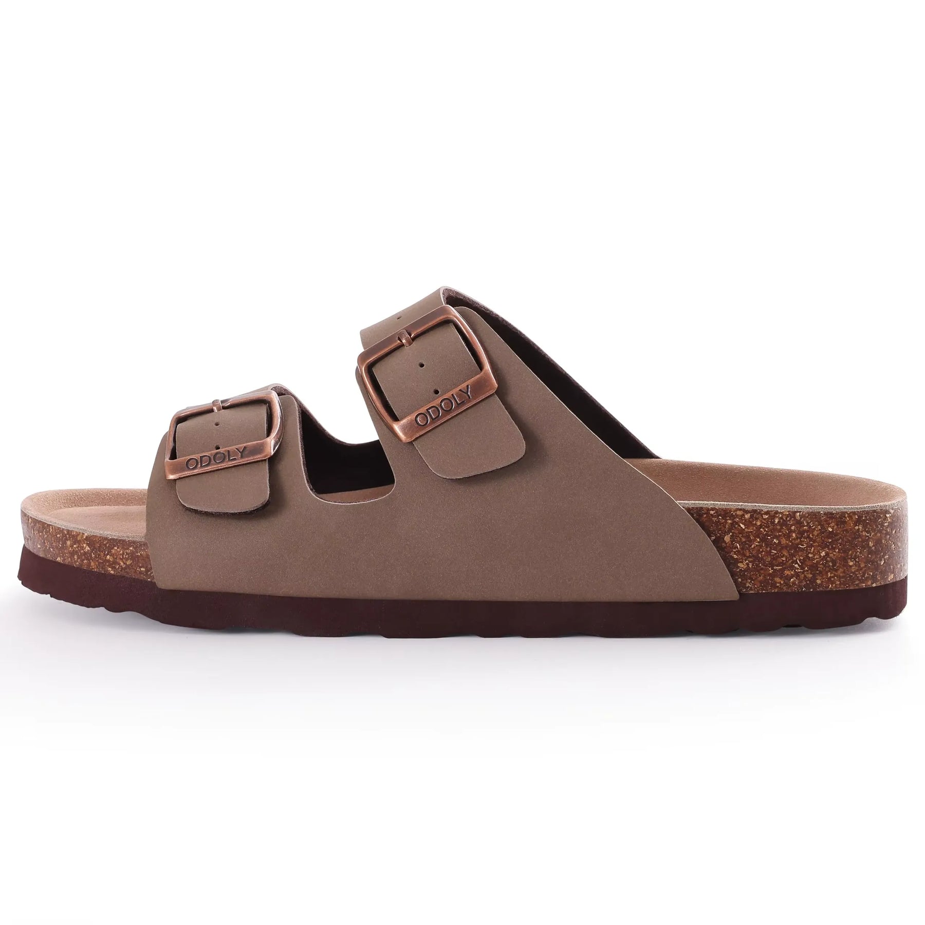 sandália masculina estilo birken marrom