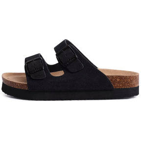 sandália masculina estilo birken preta
