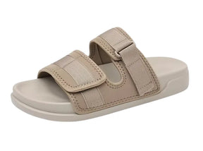 sandália masculina papete valenteo salerno bege