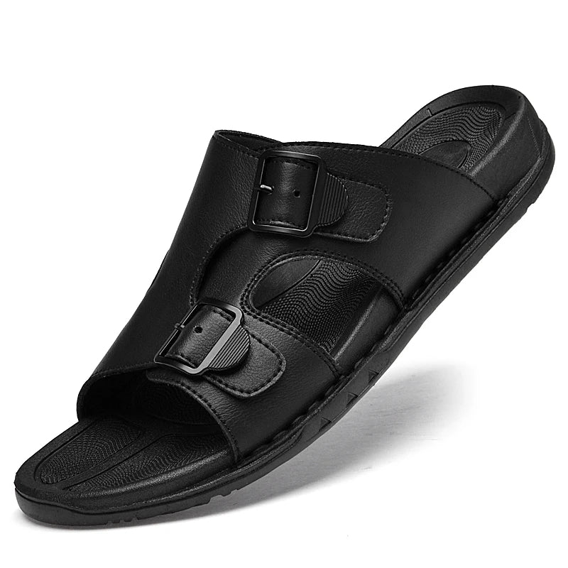 sandália masculina papete valenteo siena preta