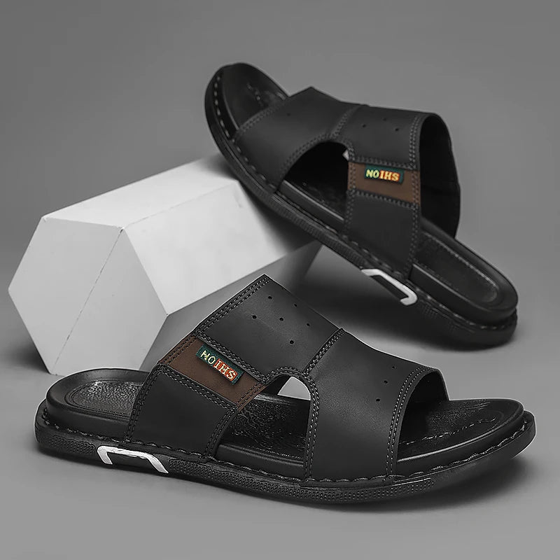 sandália masculina preta casual