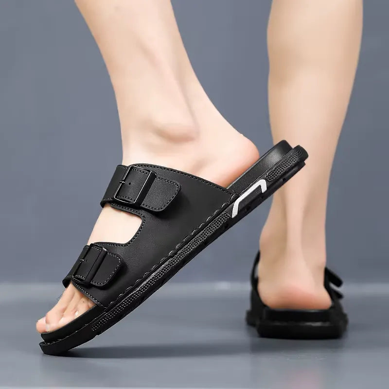 sandália masculina outdoor antiderrapante