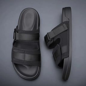 Papete masculina Valenteo Salerno Preto com ajuste em tiras e velcro vista superior