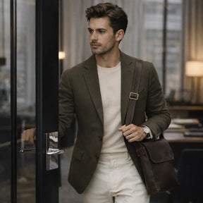 shoulder bag minimalista para homens modernos