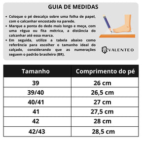 tabela de medidas valenteo
